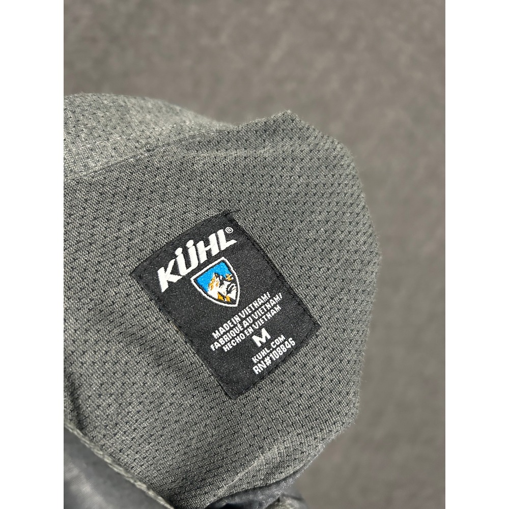 Kuhl Airspeed Shirt Men medium hybrid knit zip pocket upf 30 utility workwear - Picture 4 of 7